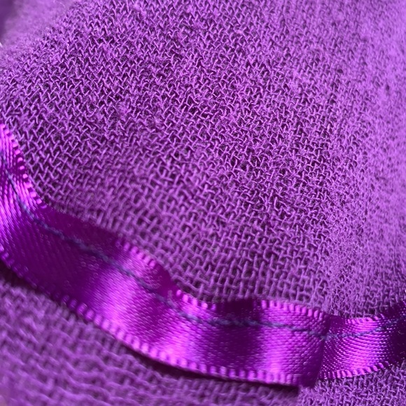 Purple Gauze sleeveless boho tunic mini dress babydoll top L - Picture 5 of 13